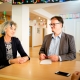 Tatjana Tolmaier und Luca Melchior im Gespräch
